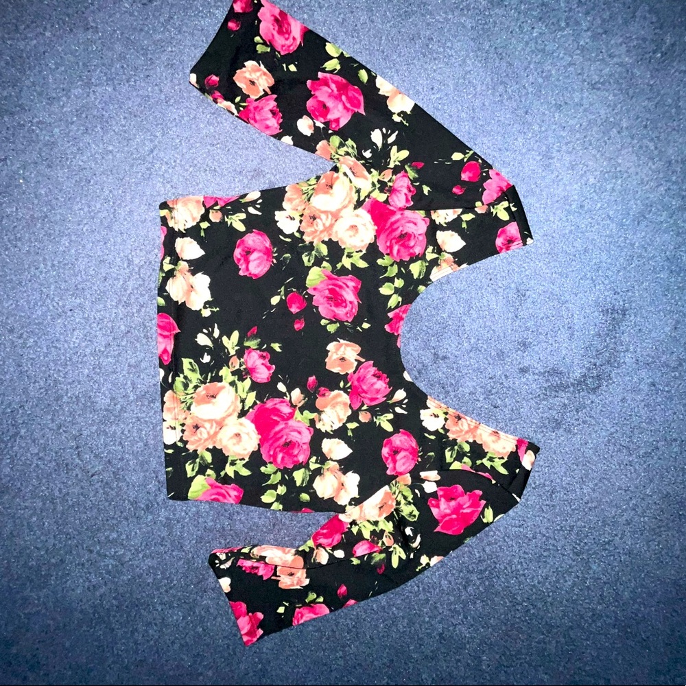 Floral crop top